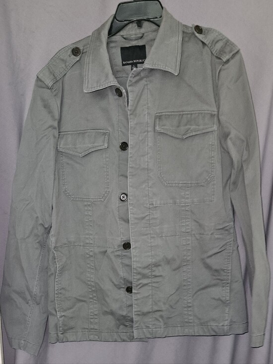 Banana Republic Other - Banana Republic Light Gray Military Field Jacket